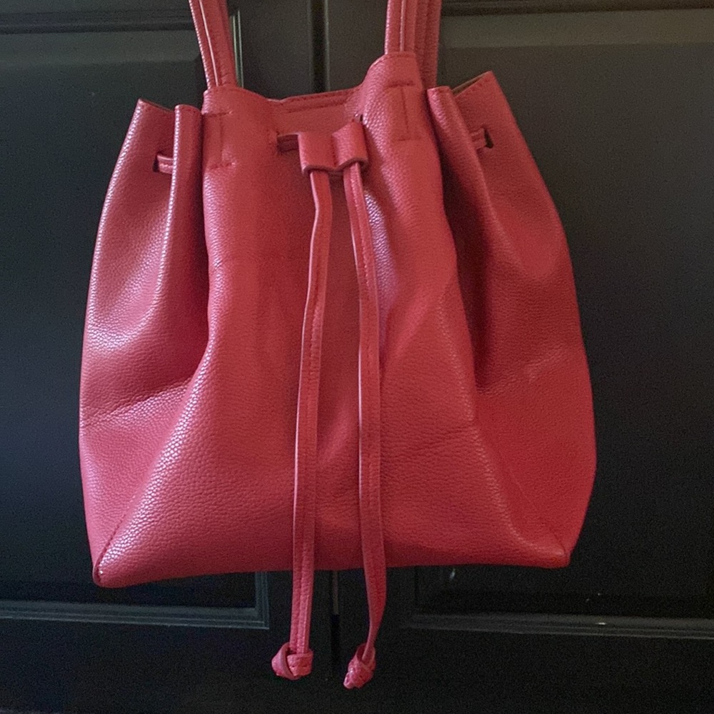 Red Drawstring Handbag - Picture 7 of 7